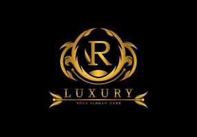 Letter R Luxury Logo Template Decoration vector