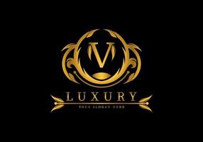 Letter V Luxury Logo Template Decoration vector