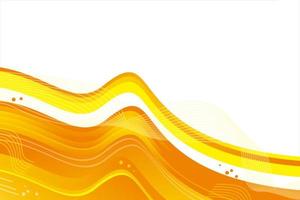 fondo de banner abstracto de onda degradado naranja vector