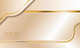 Luxurious light cream abstract background combined with gold line elements, modern template design vector illustration.