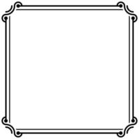 Frame Border Line Vector Simple Design