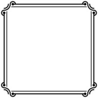 Frame Border Line Vector Simple Design