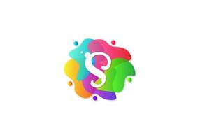 Letter S Logotype Gradient Colorful, Logo Template Design Vector. vector