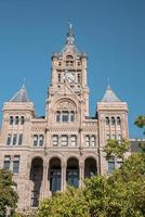 View of Salt Lake City and County Building with clear blue sky in background photo