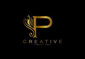 Letter P Luxury Logo Template vector