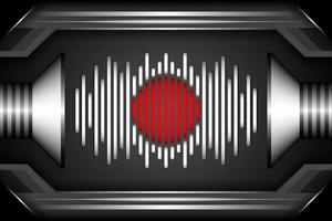 Bandera de Japón, país de Japón, bandera de onda de ritmo, fondo geométrico abstracto. vector
