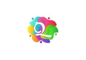 Letter Q Logotype Gradient Colorful, Logo Template Design Vector. vector