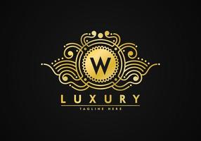 Letter W Luxury Decoration Logo vector