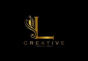 Letter L Luxury Logo Template vector