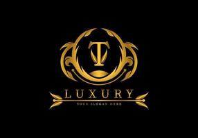 Letter T Luxury Logo Template Decoration vector