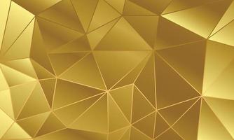 Ilustración de vector de fondo de oro polígono abstracto