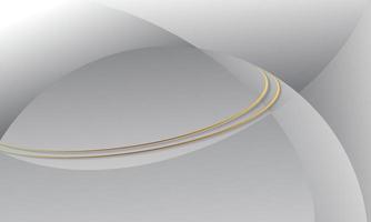 white curve and gold lines background vector illustration