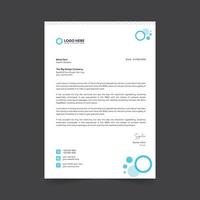 Modern and abstract letterhead design template. Business style letterhead template design with blue, orange, green and purple colour vector