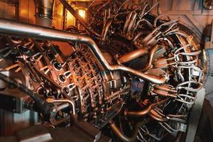 Element of a high-tech Gas turbine with a reactive fuel supply system photo