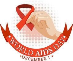 World AIDS Day Poster Design vector