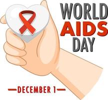 World AIDS Day Poster Design vector