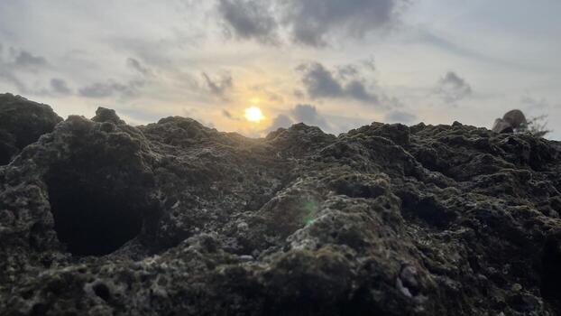 vista panorámica del atardecer foto