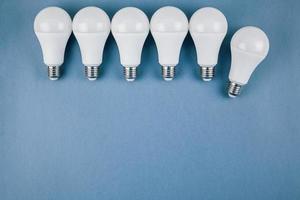 Energy saving and eco friendly LED light bulbs photo