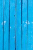 Blue wooden planks surface background photo