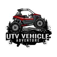 utv logo design icon vector