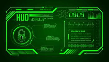 fondo moderno de tecnología hud vector