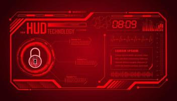 Modern HUD Technology Background vector