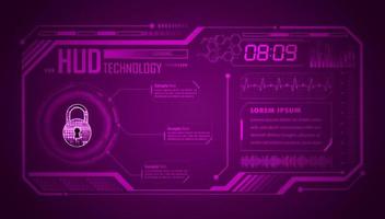 Modern HUD Technology Background vector