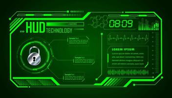 Modern HUD Technology Background vector