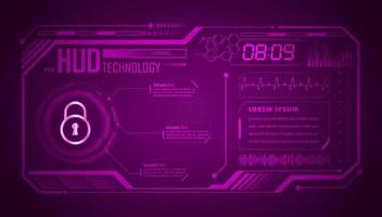 Modern HUD Technology Background vector