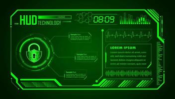 Modern HUD Technology Background vector