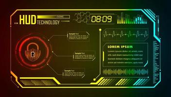 fondo moderno de tecnología hud vector