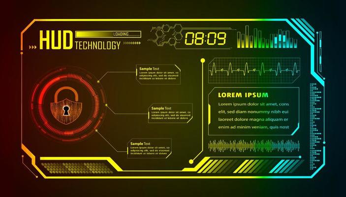 Modern HUD Technology Background