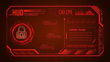 Modern HUD Technology Background vector