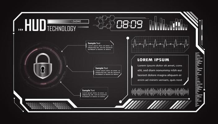 Modern HUD Technology Background