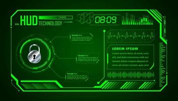 Modern HUD Technology Background vector