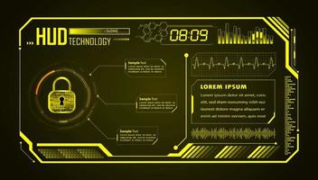 Modern HUD Technology Background vector