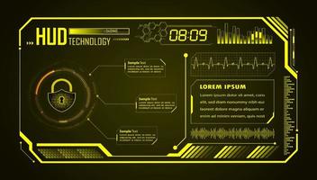 fondo moderno de tecnología hud vector