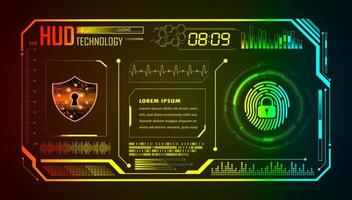 Modern HUD Technology Background vector