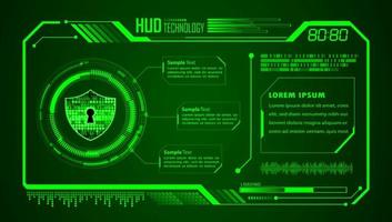 Modern HUD Technology Background vector