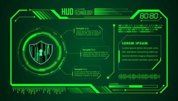 Modern HUD Technology Background vector