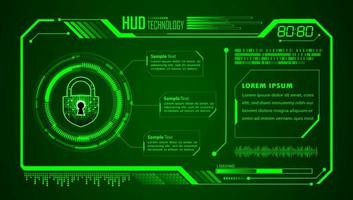 Modern HUD Technology Background vector