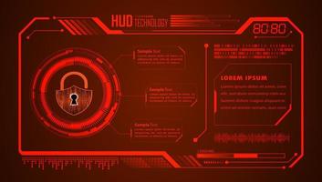 Modern HUD Technology Background vector