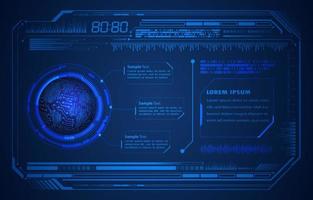 Modern HUD Technology Background vector