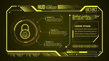 Modern HUD Technology Background vector