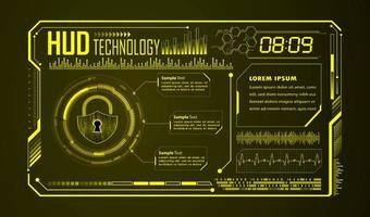 Modern HUD Technology Background vector