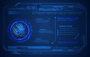 Modern HUD Technology Background vector