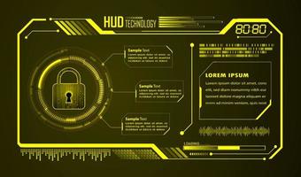 Modern HUD Technology Background vector