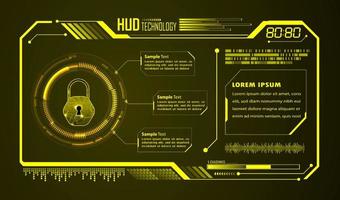 Modern HUD Technology Background vector