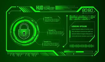 Modern HUD Technology Background vector