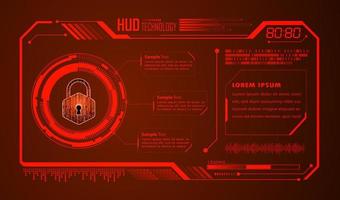 Modern HUD Technology Background vector